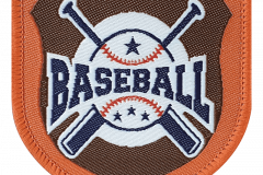 Baseball woven patches