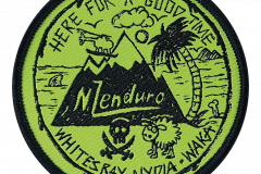 Enduro woven patches travel badge