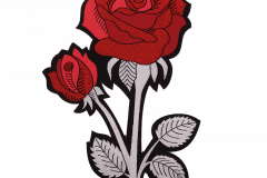 Rose fashion badge