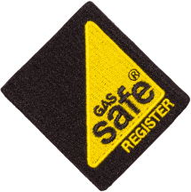 Black and Yellow Square Badge- Gas Safe Register