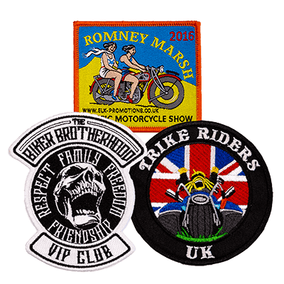 Assorted biker badges and patches for jackets and vests Mod scooter patches