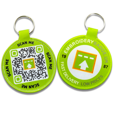 Personalized printed keychain with company logo
