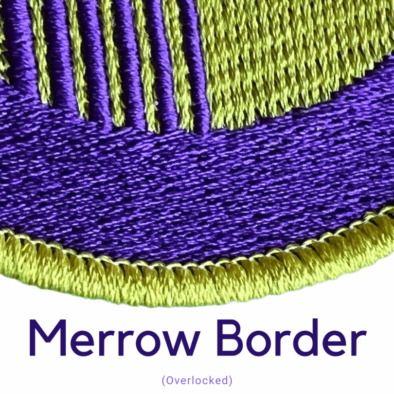 merrow border badge border satin border laser cut border