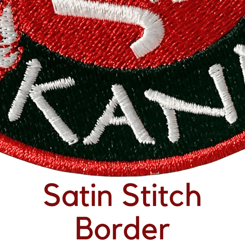 merrow border badge border satin border laser cut border