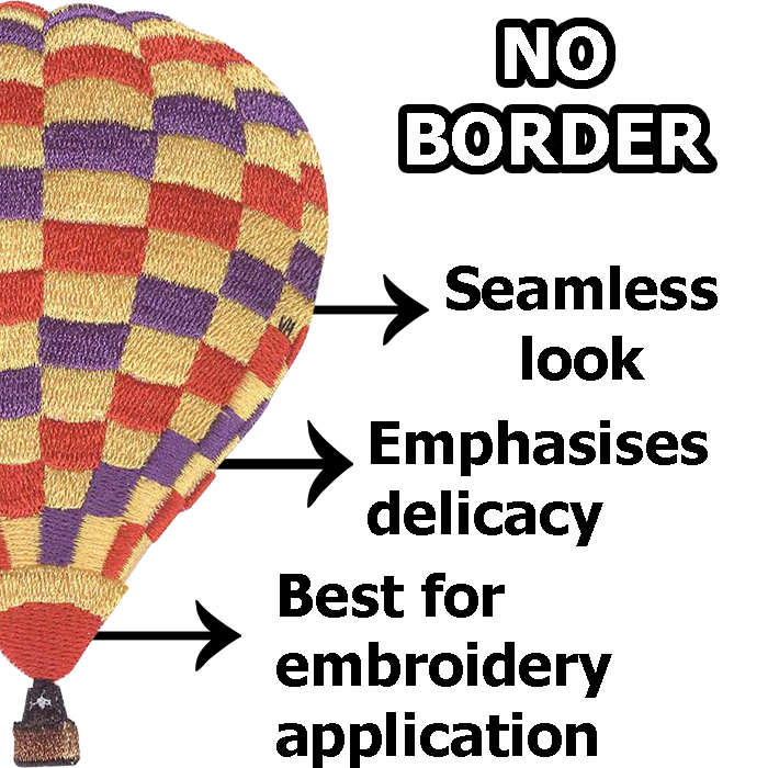 Choosing the right Border for your Embroidered Patches! - Embroidery Badge